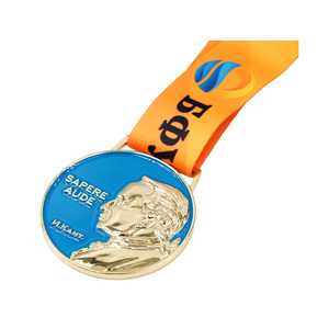 Medallas personalizadas de aleación de Zinc y Metal, medalla de plata antigua, logotipo esmaltado, medalla de maratón para correr - Product Image 2