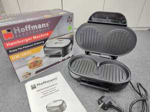 Hoffmans 220V 家用电动汉堡机 1000W 不粘涂层肉类烧烤煎炸机，适合非洲厨房使用 - Product Image 3