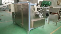 Machine à rôtir les cacahuètes en acier inoxydable industriel avec moteur - Four commercial pour la cuisson, le rôtissage et le décorticage, capacité de 100 kg/h