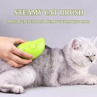 Brosse de toilettage pour chat auto-nettoyante portable 2025, bain à vapeur, shampooing, outils de toilettage à aiguilles