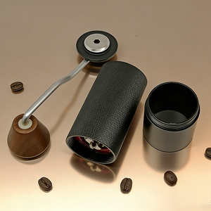 Moulin à café manuel portable en acier inoxydable à meules coniques, capacité 30g, en alliage d'aluminium, écologique – Offre spéciale - Product Image 4