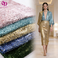 Tissu enroulable 5 mm à paillettes brodées, respirant, écologique, idéal pour les tenues de soirée féminines, les maillots de bain longs et les vêtements pour garçons.