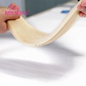 ผมต่อแบบถักมือ K.SWIGS ผมแท้ 100% เรมี่ เวอร์จิ้น  จัดเรียงเกล็ดผม  บางและนุ่ม  นำกลับมาใช้ใหม่ได้  สวมใส่สบาย  แน่นหนา  ขายส่ง - Product Image 3