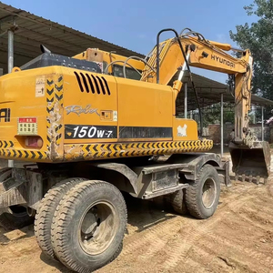 Excavadora de cadenas Hyundai usada coreana de 15 toneladas con motor, lista para envío rápido desde China - Product Image 1
