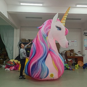 Jenor Taille Personnalisée Licorne <span class=keywords><strong>Gonflable</strong></span> Modèle de Dessin Animé <span class=keywords><strong>Gonflable</strong></span> Animal pour Événement à Thème - Product Image 2