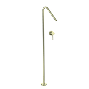 Robinet mitigeur de lavabo en or brossé au sol toilette chaude et coïde robinet de lavabo à poignée unique - Product Image 1