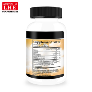 Huile de graines de citrouille de qualité supérieure, extraits végétaux, favorise la vitalité des cheveux et la santé de la prostate, 300 gélules d'huile de graines de citrouille - Product Image 6