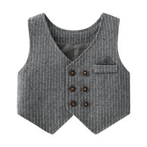 Printemps et automne bébé <span class=keywords><strong>costume</strong></span> solide 100 jours vieux Gentleman bébé garçon costumes pour <span class=keywords><strong>mariage</strong></span> à manches longues bébé costumes - Product Image 3