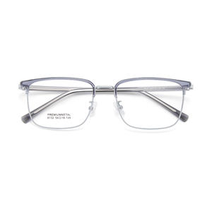 Monture de lunettes ovales Danyang 8132, monture intégrale en alliage, verres en résine anti-UV, unisexe, élégant et décontracté - Product Image 2