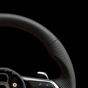 Volant sport personnalisé <span class=keywords><strong>RS</strong></span> R8 en cuir semi-synthétique SQ8 5 B8/Q3/S3/A3/A4/B6/6/C8/3 8V - Product Image 3