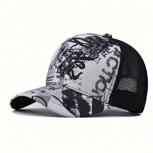 2024 Wholesale Summer Print <b>Tie</b> Dyed Dad Baseball Cap Trucker Hat Men 5 Panel Mesh Sport Cap - Product Image 5