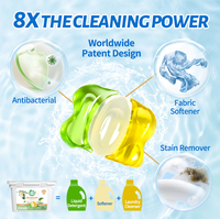 10 grammes Super concentré formule naturelle détergent à lessive dosettes capsule liquide solide jetable pour vêtements