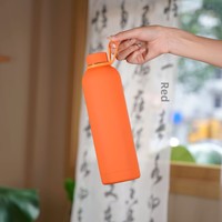 Thermos portable moderne en acier inoxydable 304, 500 ml/750 ml, givré, isolation thermique 6-12 heures, fonction de consommation directe pour