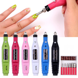 เครื่องตะไบเล็บไฟฟ้าขนาดเล็ก 250 กรัม เครื่องขัดกำจัดหนังกำพร้า แปรงโลหะพลาสติก ABS แบบพกพา อุปกรณ์ทำเล็บ - Product Image 2