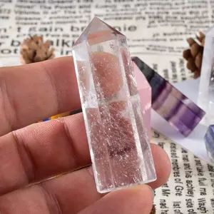 Großhandel 5-6cm Natur kristalle Heils teine Crystal Wand Point Clear Quartz Tower