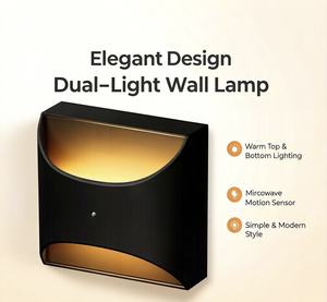 Lámpara de noche recargable portátil con sensor de microondas para pared - Product Image 1