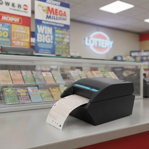 Machine de loterie nationale OMR de 82,5 mm avec imprimante thermique pour la vente de billets de Keno, scanner de tickets de loterie à alimentation manuelle - Product Image 1