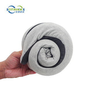 Almohada de Viaje con Forma de Caracol, Diseño Ergonómico, Espuma Viscoelástica, Almohada de Cuello Enrollable Ajustable y Compresible para Avión, Oficina y Descanso - Product Image 3