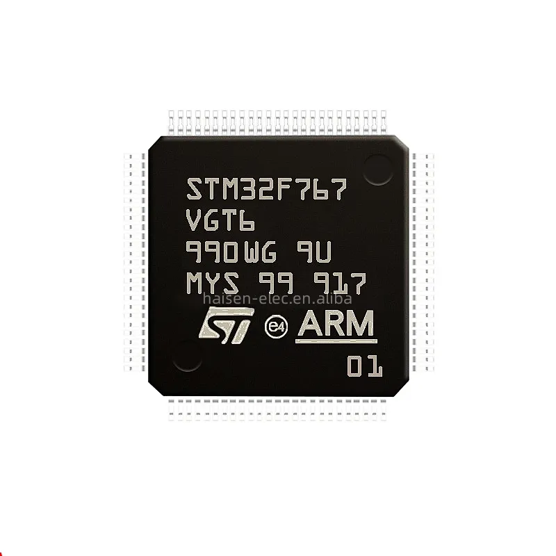 मूल इलेक्ट्रॉनिक उपकरणों के साथ डीएसपी डीपी STM32F7 Microcontroller के आईसी 1MB फ्लैश एमसीयू STM32 श्रृंखला हाथ Cortex-M7 STM32F767VGH6