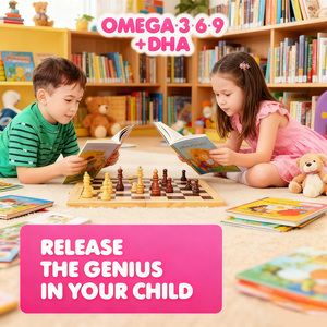 OEM Omega 3 DHA Gomitas con Omega 6-9 Vitamina C para niños Brain Support Inmunity Boost Eye Health Omega 3 Gomitas - Product Image 4