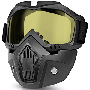 Lunettes de protection tout-terrain coupe-vent à monture intégrale pour moto et ski, résistantes aux éclaboussures, pour usage extérieur, fabriquées en Chine - Product Image 1