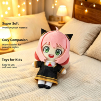 Peluche de fille anime mignonne, jouet en peluche doux, personnage de dessin animé avec service de personnalisation, figurine anime personnalisée en peluche