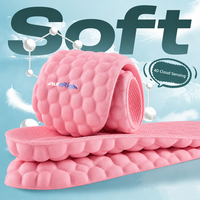 Semelles de massage légères et respirantes roses, inserts souples pour chaussures, soutien de la voûte plantaire, coussin de talon pour baskets femme, confort optimal