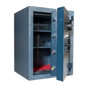 Jimbo blue large metal security jewellery coffre fort home fireproof burglarproof safes with combination lock
