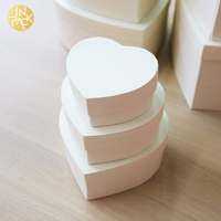 EN PACK carton blanc en forme de coeur boîtes à fleurs mariage saint valentin en gros personnalisé fête des mères emballage cadeau boîte en papier