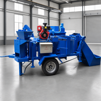 Machine à fabriquer des briques en argile RPT2-20M, semi-automatique, pour blocs emboîtables, cycle de 20-25 secondes, diesel