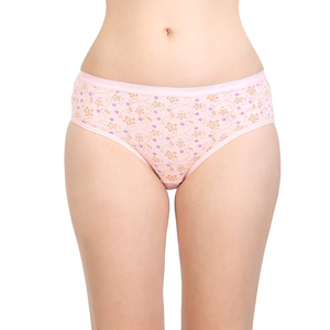 Culottes pour femmes de haute qualité à bas prix, taille mi-haute, imprimé floral bleu clair, coton respirant, usage quotidien, confortables - Product Image 3