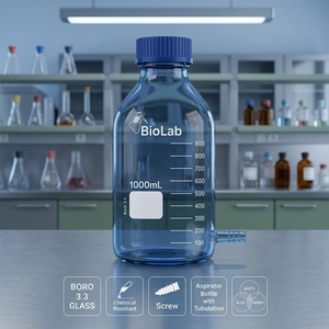 Botella Aspiradora 1312 con Tapa GL-45 y Tubulación - Product Image 4