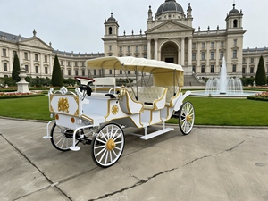 Charrette touristique électrique vintage <span class=keywords><strong>de</strong></span> luxe à 4 roues, stable, pour le transport <span class=keywords><strong>de</strong></span> passagers - Product Image 1