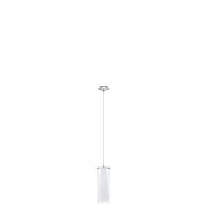 Lampadario a 1 Luce Pinto Cromato H. 110CM - 1X40W E27 - Product Image 1