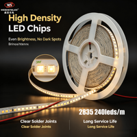 Lampu Strip LED Fleksibel 5m IP20 Daya Tinggi 18W/m 2835 SMD DC12V 240leds/m Garansi 5 Tahun
