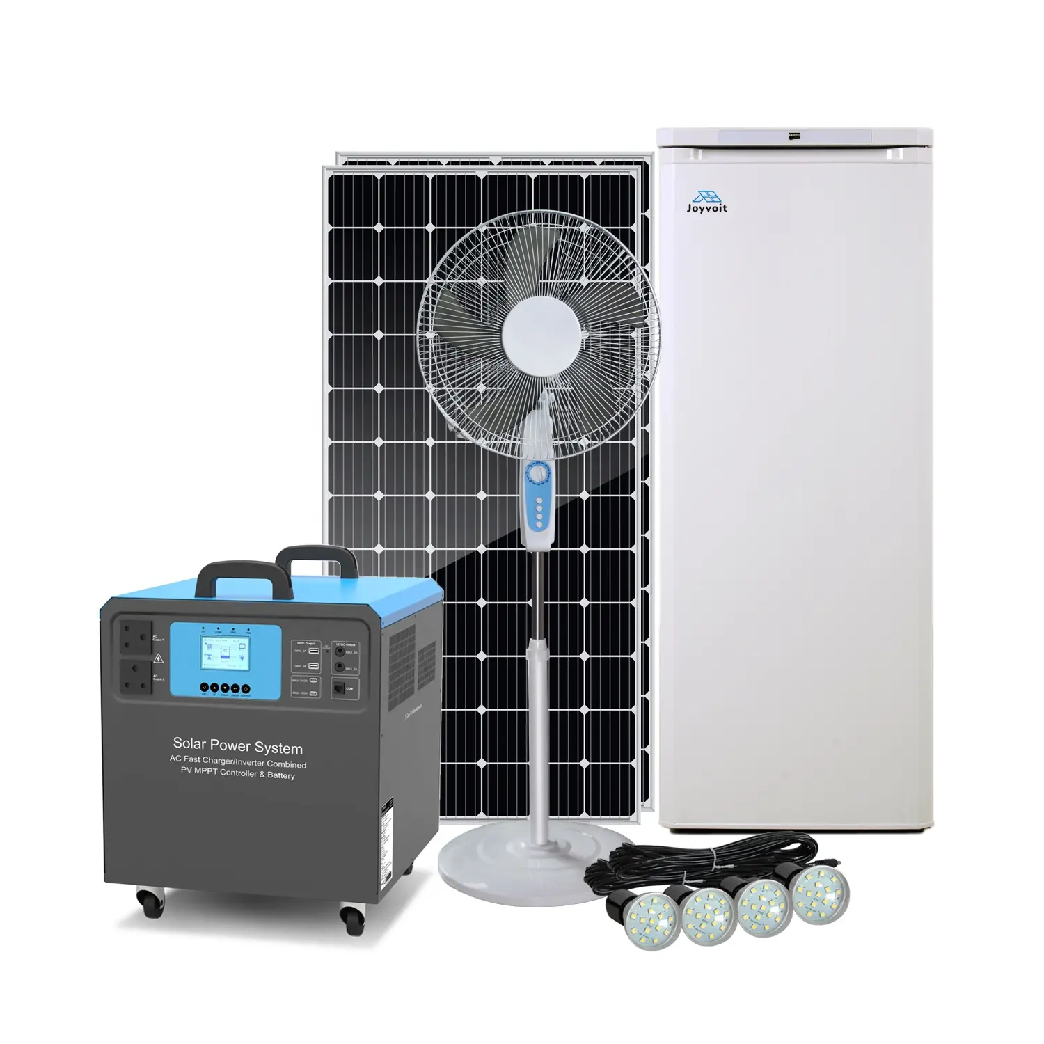 Centrale solaire Portable de 2500W pour toute la maison, avec panneau photovoltaïque, kit de générateur solaire de 1,5kw pour la maison