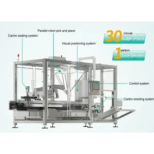 Sellador de cartón multifuncional, máquina automática de embalaje de cartón, desempaquetadora