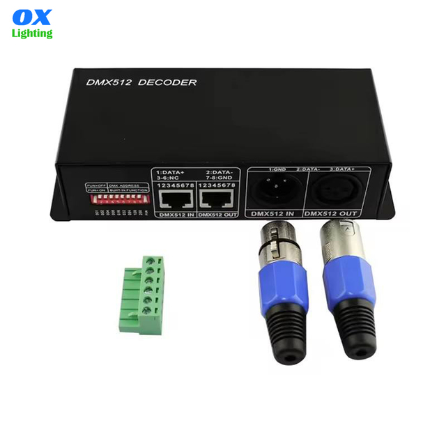 Dmx512 Decoder LED Dimmer Driver DC12V 24V RGB RGBW 3CH 4CH Decoder Controller for RGB RGBW LED Strip