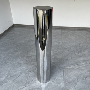 Thép không gỉ kết thúc gương cố định bollard đường đậu xe bảo vệ bài - Product Image 2
