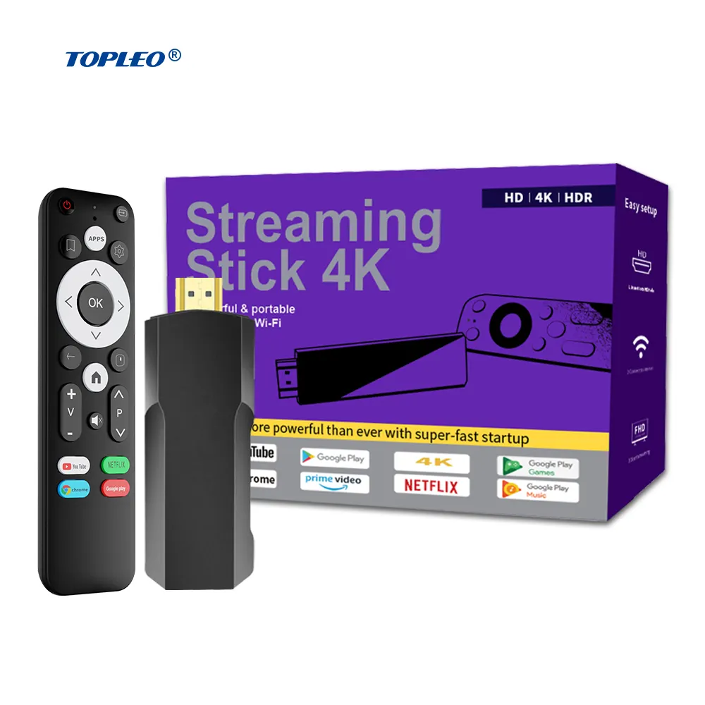 Topleo Fire Tv Stick 4k Hd H313 Mini Smart Tv Box amazon fire 4k Android stick tv box