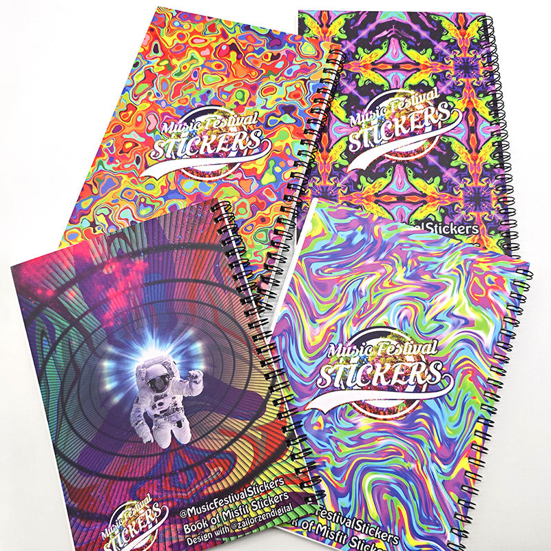 Livre réutilisable fait sur commande d'autocollant