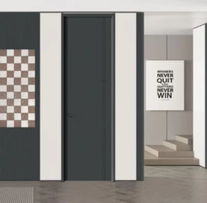 Style moderne haut de gamme Utilisez les appartements d'hôtel pour les chambres intérieures-Portes en dalles Modèles de porte principale en bois Porte en PVC - Product Image 6