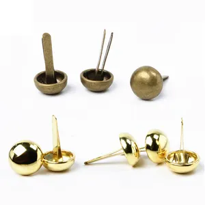 Mushroom Two-legged Nail Custom Rivets for Fashion Leather Craft Studs Spots Repair Buttons