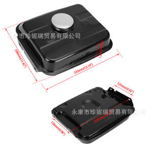 Réservoir de carburant plat Zhennerui pour karting 125-250cc avec interrupteur de carburant universel pour l'entretien et la réparation - Product Image 3