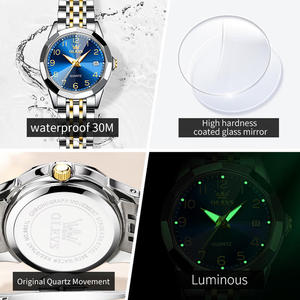   Relojes de Cuarzo para Mujer, de Acero Inoxidable, a Prueba de Agua, Personalizados, de Moda, para Dama, Regalo para Mujer, Gran Venta 9970 - Product Image 4