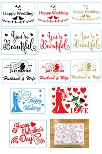 Venta de fábrica Iloveyou Feliz cumpleaños autoadhesivo pegatina decoración para fiesta de boda Pegatinas De Globos para Globos Led Bobo - Product Image 5