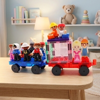 Wellbbplay Blocs Magnétiques Éducatifs 15 Pièces, Jouet de Construction Compatible avec les Briques à Grandes Particules Standard pour Enfants de 5 à 7 Ans