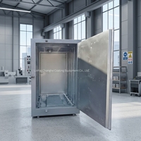 Four de cuisson électrique compact sur chariot en acier, taille personnalisable, pour séchage par lots, cuisson et tests en laboratoire, machine industrielle en métal