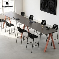 Comptoir de bar de style moderne SpaceUnited avec plateau en MFC pour cafés et salons