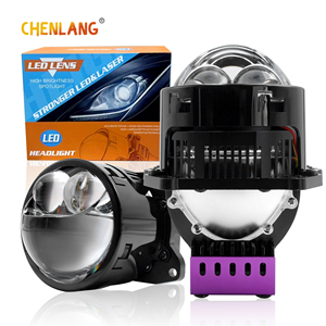 สินค้ามาใหม่สว่างจ้า160W 3นิ้วลำแสงต่ำสูง RHD LHD ตัดแบนพร้อมเลเซอร์เรโทรไฟ LED 3ชิ้นไฟหน้าเลนส์โปรเจคเตอร์ - Product Image 1